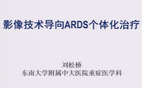 影像技术导向ARDS个体化治疗（刘松桥）