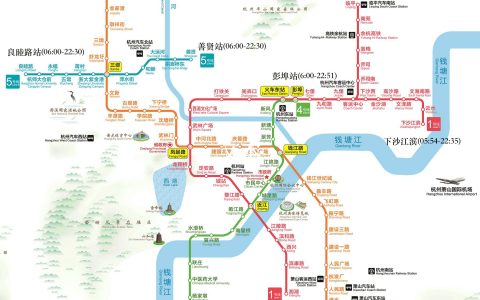 杭州地铁线路图