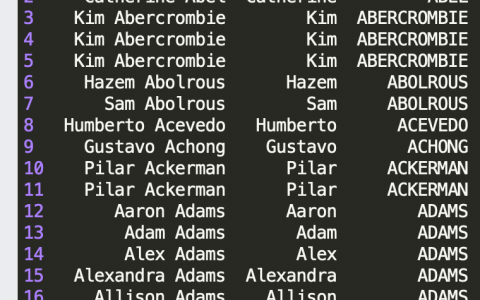 Excel中切分某一列的数据