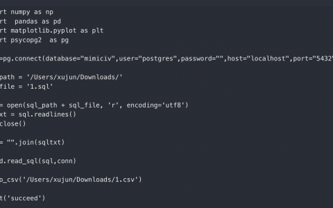 Python执行本地sql文件