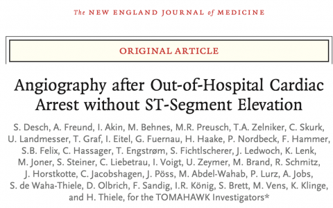 院外心脏停搏后无ST段抬高患者的血管造影