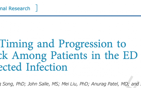 Chest:疑似感染的急诊科患者抗生素使用时机与进展为感染性休克
