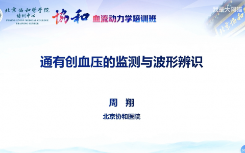 有创血压的监测和波形辨识_周翔