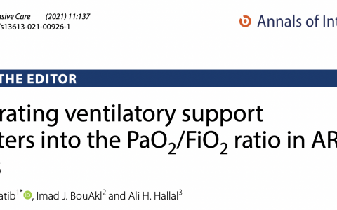 是时候重新审视PaO2/FiO2比值来定义ARDS的氧合严重程度了吗？