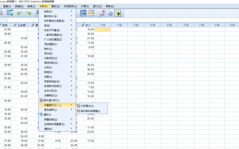 SPSS缺失值处理：最大期望和多重插补