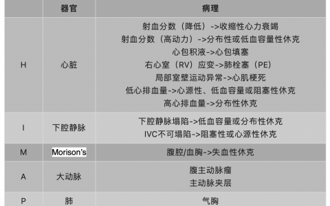 RUSH超声检查方案帮你找出休克“元凶”