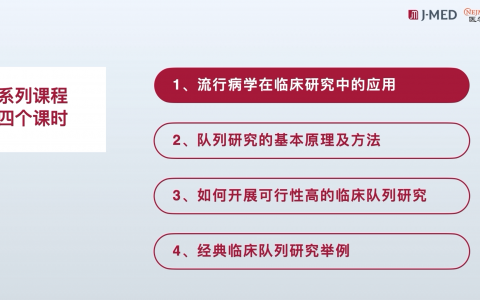 《队列研究的临床应用》系列课：1_队列研究概述