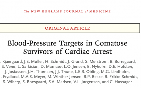 NEJM:心脏停搏后昏迷幸存者的血压目标
