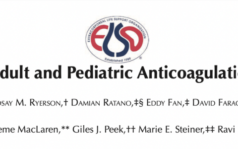2021 ELSO Adult and Pediatric Anticoagulation Guidelines