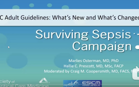2021版脓毒症最新指南（中文字幕）