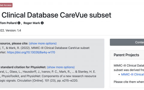 MIMIC3升级Carevue子集