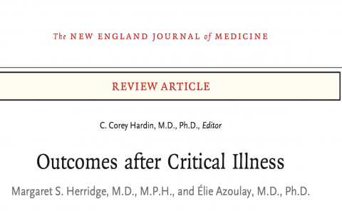 NEJM: ICU转出后的患者和照护者结局