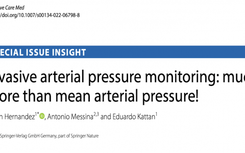 ICM:有创动脉压监测：远不止平均动脉压！