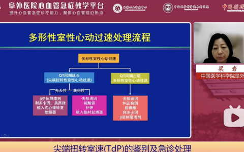 梁岩：尖端扭转型室速（TdP）的鉴别及急诊处理