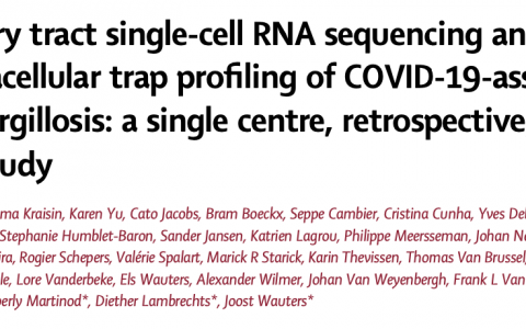 Lancet Microbe：新冠病毒感染相关肺曲霉菌病下呼吸道单细胞RNA测序与中性粒细胞细胞外陷阱