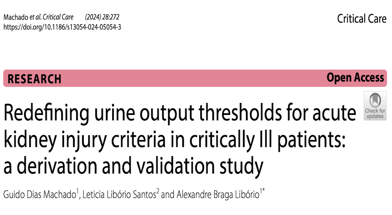 CC:重新定义危重症患者急性肾损伤标准中的尿量阈值：一项推导和验证研究