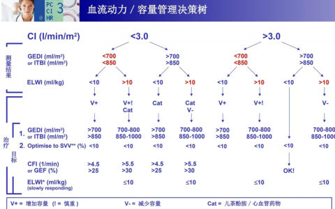 PICCO容量管理决策树