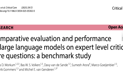CC:大型语言模型在专家级重症护理问题上的比较评估与表现：一项基准研究
