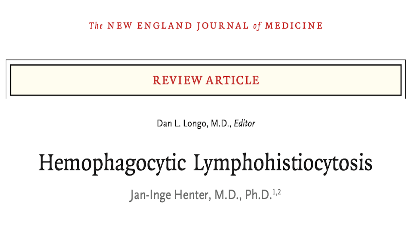 NEJM:噬血细胞综合征