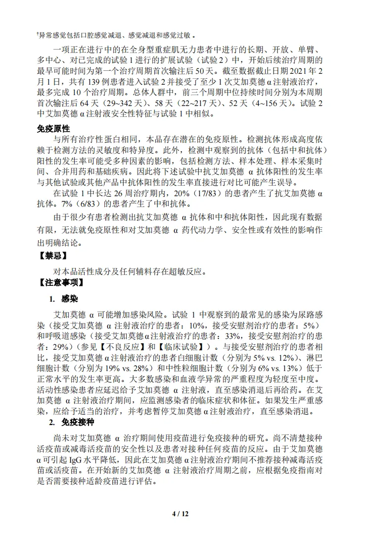 艾加莫德α注射液
