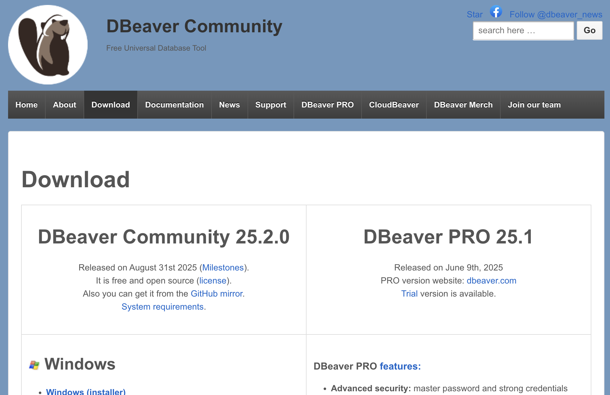 数据库软件：DBeaver