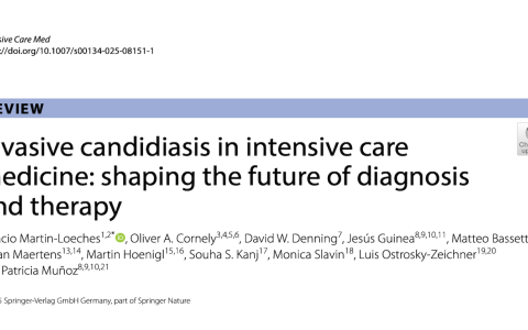 ICM:重症医学中的侵袭性念珠菌病：塑造诊断与治疗的未来