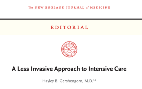[NEJM发表述评]：创伤较小的重症模式