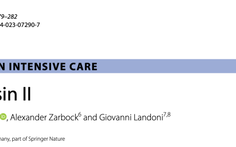 ICM:血管紧张素 II：挽救性血管加压药