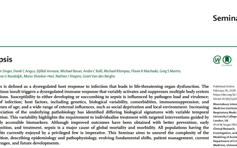 Lancet：脓毒症