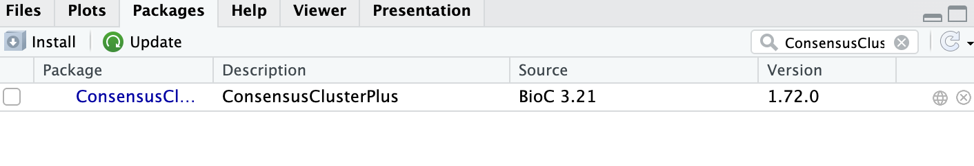 ConsensusClusterPlus的R包安装