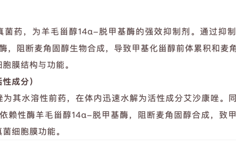 泊沙康唑 vs 艾沙康唑