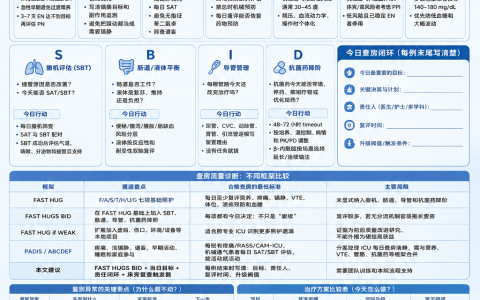ICU每日查房CHECKLIST