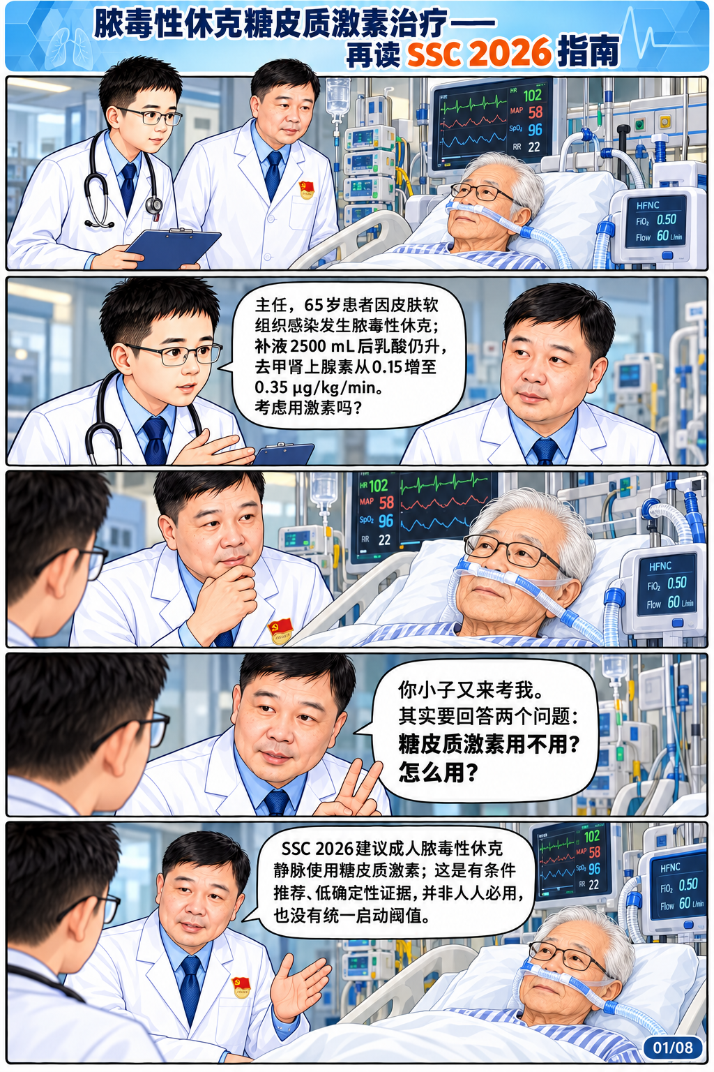脓毒性休克糖皮质激素治疗--再读SSC 2026指南