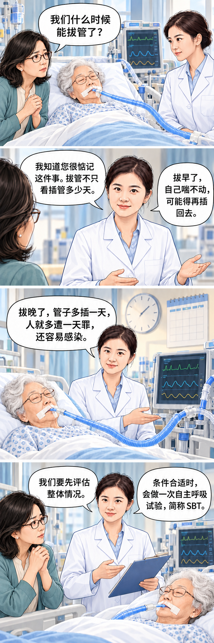 医生,什么时候能拔管了?